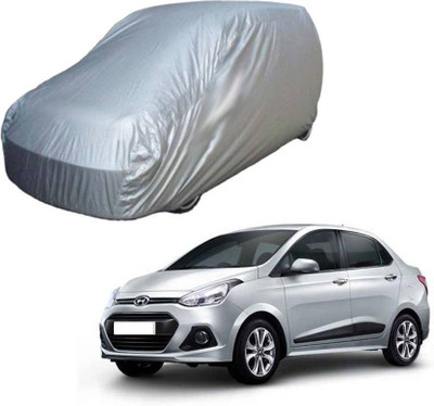 Shivonic Car Cover For Hyundai Xcent (Without Mirror Pockets)(Silver, For 2017, 2016, 2015 Models)