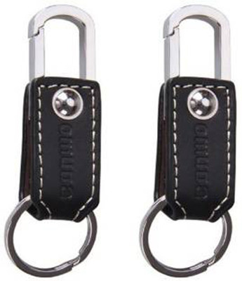 

MGP Fashion Omuda Black Leather 2 Combo Locking Key Chain(Black)