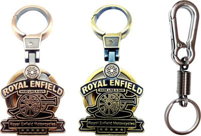 

MGP Fashion Royal Enfield Spiring Hook 3 Combo Locking Key Chain(Multicolor)