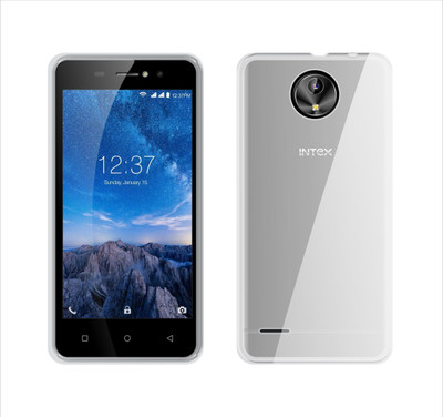 Case Creation Back Cover for Intex Aqua Amaze Plus(Transparent, Grip Case, Flexible Case)