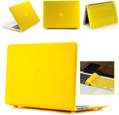 Robustrion Front & Back Case for MacBook Air 13" (A1369 / A1466)(Yellow, Laptop Case)