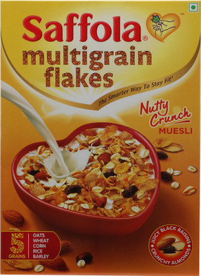 

Saffola Multigrain Flakes Nutty Crunch Muesli(400 g, Box)