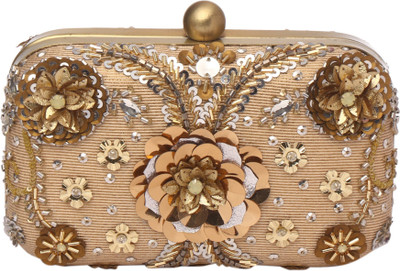 

MONOKROME NEW YORK Party Gold Clutch