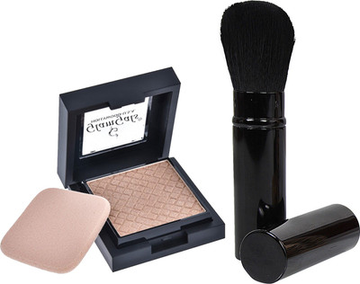 

Glamgals Buy The Compact Shine-On & Get Black Pocket Powder Brush(Set of 1)