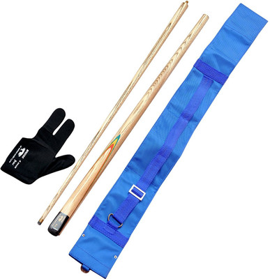 

KBA Combo 6 (glove, blue cue cover n bridge cue) KBAC6 Pool Cue Stick(Wooden)