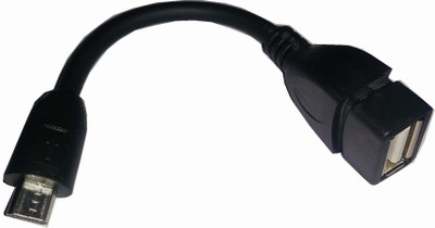 

kaykon Original Micro USB OTG Cable High Speed Connector To Connect Pen drive Card Reader Mouse Keyboard to Mobile Tablet - 1 year warranty - #BestonFlipkart OTG Cable(Black)