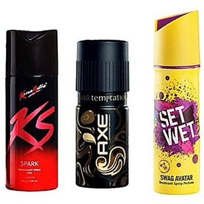 

Set Wet Combined Deodrant Deodorant Spray - For Men(150 ml, Pack of 3)
