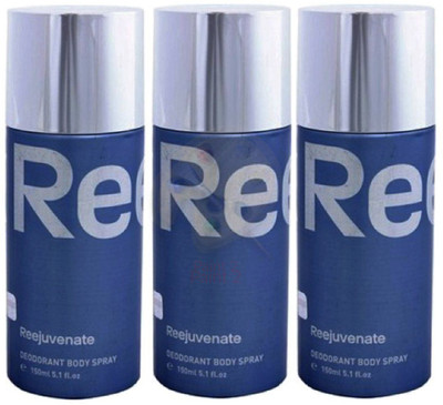

REEBOOK REEJUVENATE Body Spray - For Men(450 ml, Pack of 3)