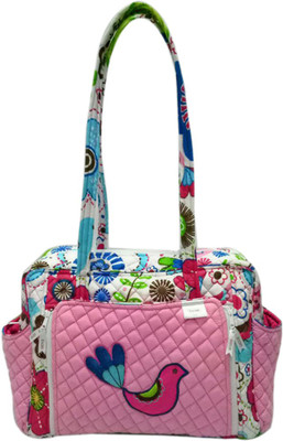 

Bacati Botanical pink Baby Diaper Bag(Multicolor)