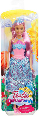 

GRAPPLE DEALS Preety Long Hair Barbie Princess Doll With Hair Brush And Tiara Headband For Kids.(Multicolor)