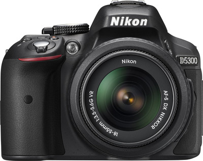 Nikon D5300 DSLR Camera Body with Dual Lens: AF P DX NIKKOR 18 55 mm f/3.5 5.6G VR + AF P DX NIKKOR 70 300 mm f/4.5 6.3G ED VR 16 GB SD Card