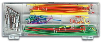 

Robocraze 840 points solderless breadboard + 140 bend jumper wires for DIY kit Electronic Components Electronic Hobby Kit