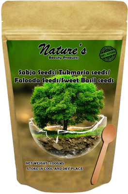 Nature's Sabja seeds /Faloods seeds for beautiful skin , hair &weight loss(100 g) available at flipkart for Rs.145