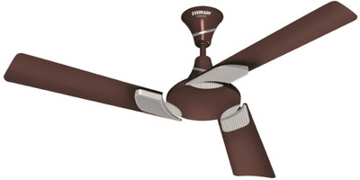 

Eveready Eenvee 3 Blade Ceiling Fan(Brown Silver, Pack of 1)