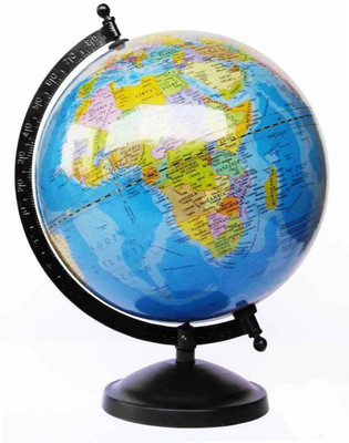 

Tranduious 101 Original Globe Table Top Political World Globe /Student World Globe Medium Table Top Political World Globe(Medium Blue)