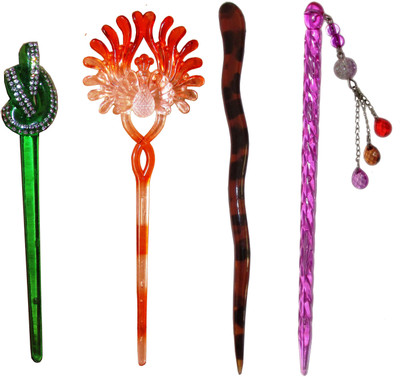 

Ritzkart Hair Bun Combo of Multi Color Juda Sticks Bun Stick(Multicolor)