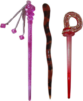 

ELV 7-in-1 Combo of Multi Color Juda Sticks Bun Stick(Multicolor)