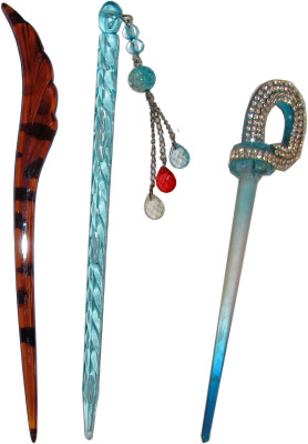

ELV 7-in-1 Combo of Multi Color Juda Sticks Bun Stick(Multicolor)