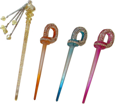 

Ritzkart Hair Bun Combo of Multi Color Juda Sticks Bun Stick(Multicolor)