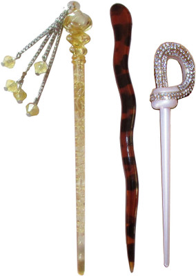 

ELV 7-in-1 Combo of Multi Color Juda Sticks Bun Stick(Multicolor)