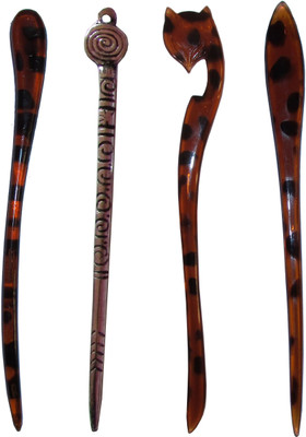 

One Personal Care Rich and Royale Combo of Multi Color Juda Sticks Bun Stick(Multicolor)