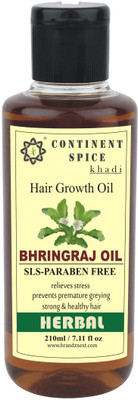 

Continent Spice khadi bhringraj hair oil CS682005 Hair Oil(210 ml)