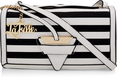 

PURSE BONANZA Sling Bag(White, Black), Black;white