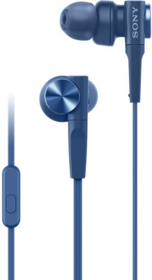 SONY XB55AP Wired Headset(Blue, In the Ear)