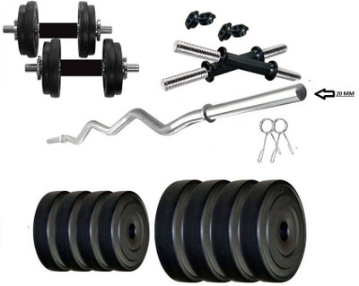 

Star X PVC 20 Kg weight with rods set combo Home Gym Combo(20 - 40 kg)