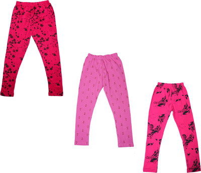 IndiWeaves Legging For Girls(Multicolor Pack of 3) IndiWeaves Legging For Girls(Multicolor Pack of 3)