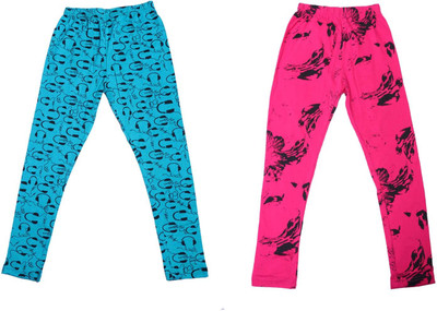 Indistar Legging For Girls(Multicolor Pack of 2)