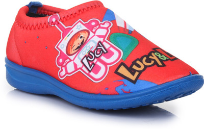 

Lucy & Luke Boys & Girls Slip on Moccasins(Red