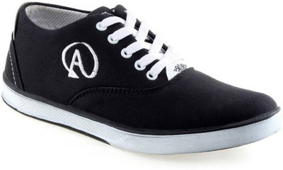 

U2Shoes Boys Lace Sneakers(Black, A-black