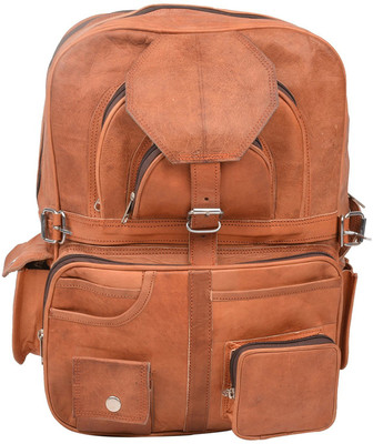 

mangalmurti 15 inch Laptop Backpack(Brown), Mmh001