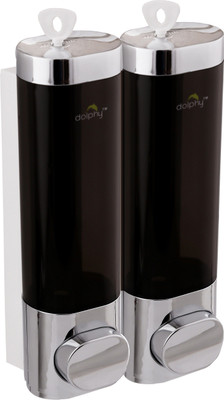

Dolphy Set of 2 ABS 300 ml Soap, Shampoo Dispenser(Black)