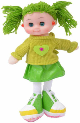 

4Desire Soft Woolen/Dora Musical Doll, Toys with Flashing Lights(Green)