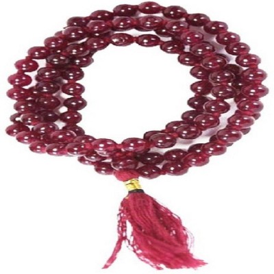 SHIVOHAM Red Hakik Mala Stone Necklace