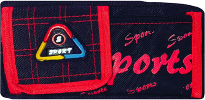 

Monte Polo Sport Multi Layer Art Canvas Pencil Box(Set of 1, Black)