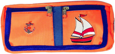 

Monte Polo Multipurpose Multi Use Art Canvas Pencil Box(Set of 1, Orange)
