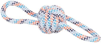

SRI High Quality Non-Toxic Puppy Cats Chew Toy With A Tug- Knotted Cotton Chew Rope Toy Balls For Biting Training Playing Chewing (MULTI 1) Nylon Tug Toy For Dog