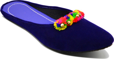 

Myra Women Embellished Blue Flats
