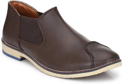 

Scarpia Comfortable Open Back Corporate Casuals For Men(Brown
