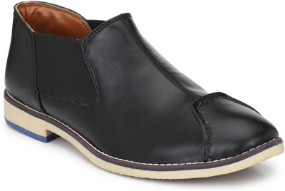 

Scarpia Comfortable Open Back Corporate Casuals For Men(Black