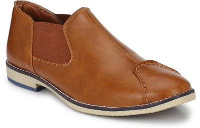 

Scarpia Comfortable Open Back Corporate Casuals For Men(Tan