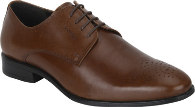 

Red Tape Men Leather Formal Derby For Men(Brown, Tan