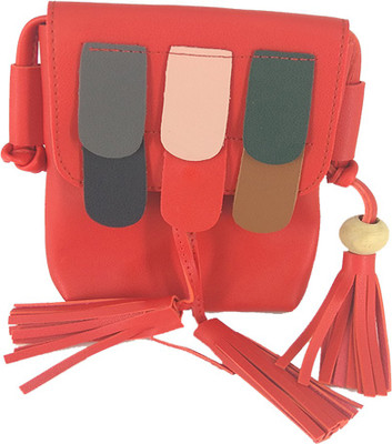 

BAEnagari Women Casual Orange PU Sling Bag