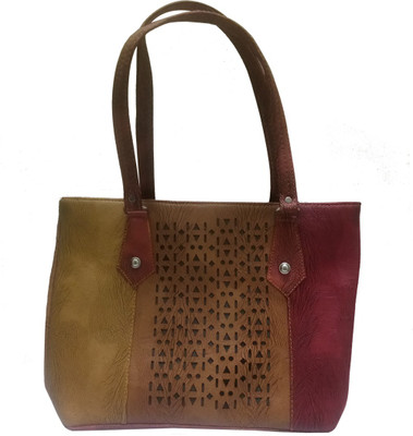 

Mangal Brothers Women Casual Beige PU Hand-held Bag