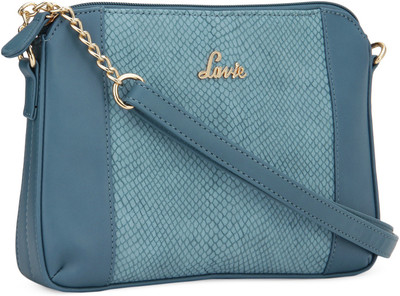 

Lavie Women Casual Blue PU Sling Bag