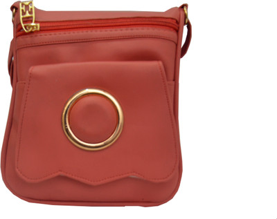 

ADORSY Girls Casual Pink Rexine Sling Bag