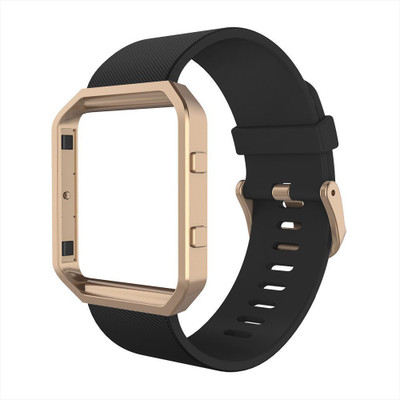 

ACUTAS Sport Silicone Replacement Strap With Frame For Fitbit Blaze Smart Watch Strap(Black)
